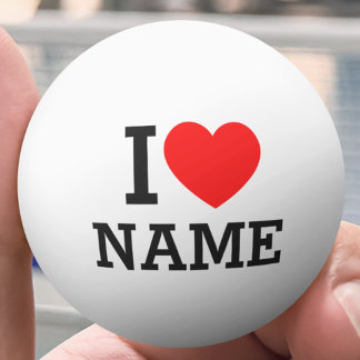Herzname Tischtennisball
