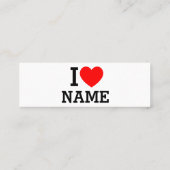 Herzname Treuekarte (Rückseite)