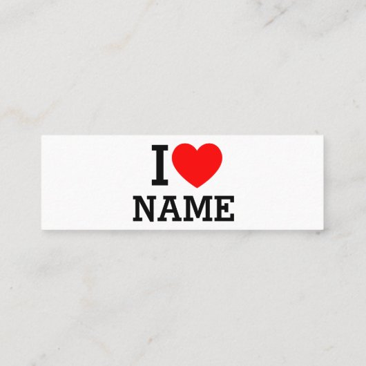 Herzname Treuekarte (Rückseite)