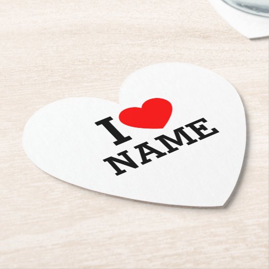 Herzname Untersetzer (angewinkelt)