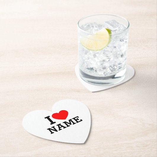 Herzname Untersetzer (Vor Ort)