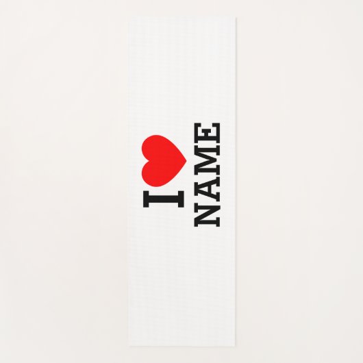 Herzname Yogamatte (Vorderseite)