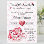 Herzneaker Sweetheart Valentine Baby Dusche Einladung