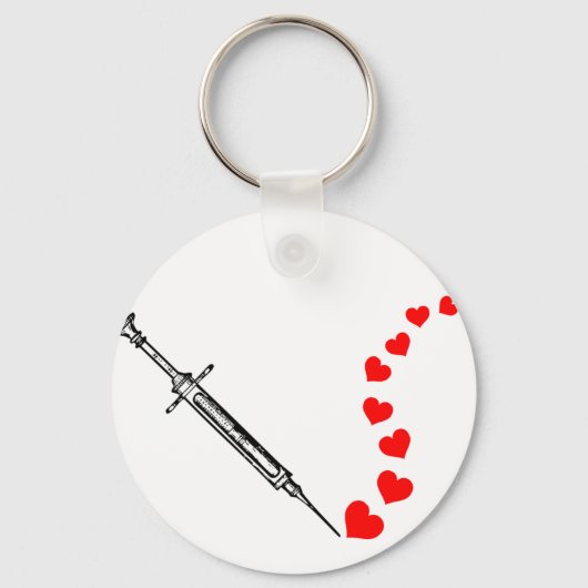 Herznebel (schwarz) schlüsselanhänger (Vorderseite)