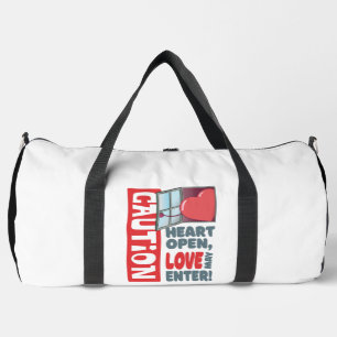 Herzöffnen, Liebe kann eintreten (Valentinstag) Duffle Bag