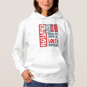 Herzöffnen, Liebe kann eintreten (Valentinstag) Hoodie