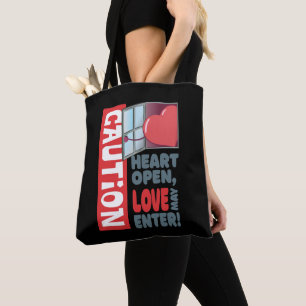 Herzöffnen, Liebe kann eintreten (Valentinstag) Tasche