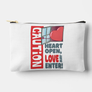 Herzöffnen, Liebe kann eintreten (Valentinstag) Zubehörtasche