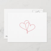 Herzöffnen Postkarte (Vorne/Hinten)