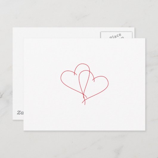 Herzöffnen Postkarte (Vorne/Hinten)