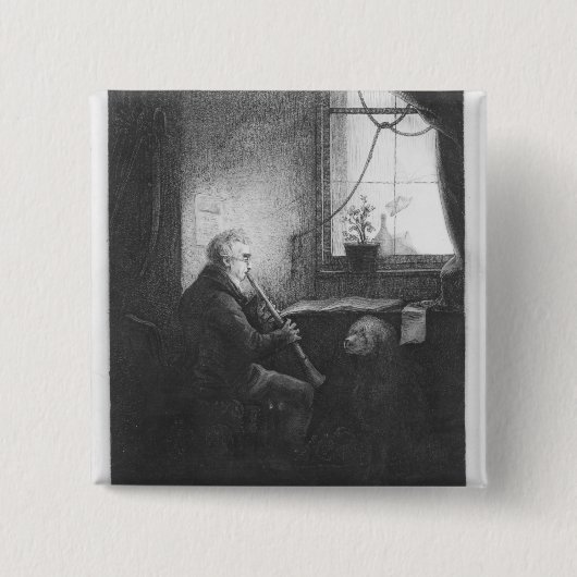 Herzog Esterhazy Playing der Clarinet, 1809 Button (Vorderseite)