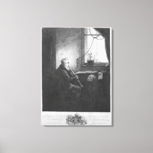 Herzog Esterhazy Playing der Clarinet, 1809 Leinwanddruck