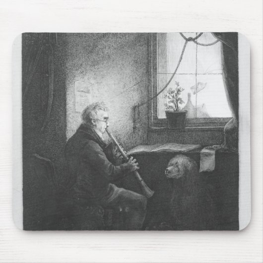 Herzog Esterhazy Playing der Clarinet, 1809 Mousepad (Vorne)