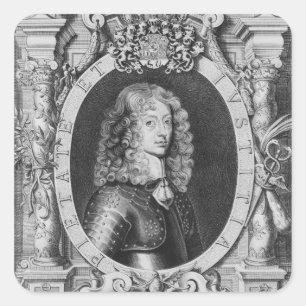 Herzog George-William von Braunschweig-Luneberg Quadratischer Aufkleber