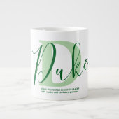 Herzog Name Bedeutung Monogramm Jumbo-Tasse (Vorderseite)