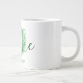 Herzog Name Bedeutung Monogramm Jumbo-Tasse (Rechts)
