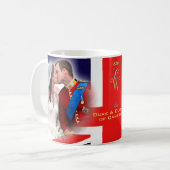 Herzog u. Herzogin von Cambridge-Tasse Kaffeetasse (Vorderseite Links)