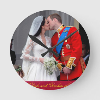 Herzog und Herzogin von Cambridge Royal Wedding Runde Wanduhr