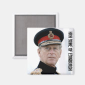 Herzog von Edinburgh Magnet (Vorderseite/Rückseite)