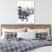 Herzog von Monmouth Advancing über Taunton Leinwanddruck (Insitu (Schlafzimmer))
