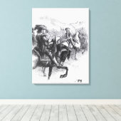 Herzog von Monmouth Advancing über Taunton Leinwanddruck (Insitu (Holzboden))
