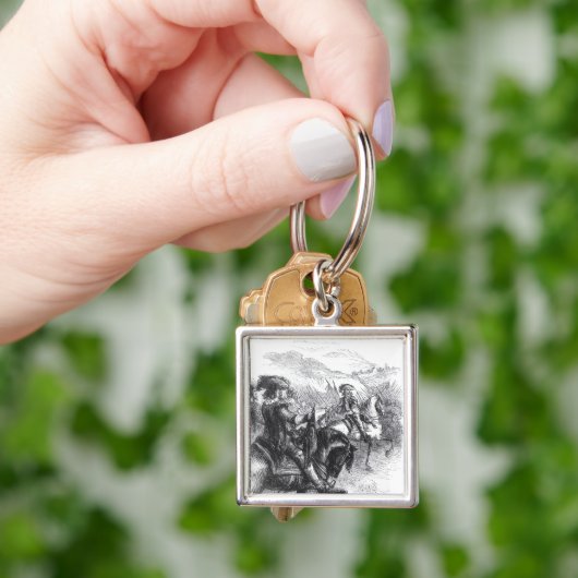 Herzog von Monmouth voranbringend auf Taunton Schlüsselanhänger (Hand)