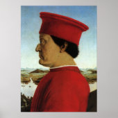 Herzog von Urbino, Federico da Montefeltro Poster (Vorne)