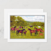 Herzog von Westminster's Mares and Foal Postkarte (Vorne/Hinten)