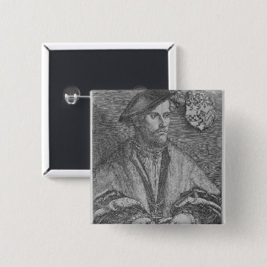 Herzog Wilhelm V von Cleve, 1540 Button (Vorne & Hinten)