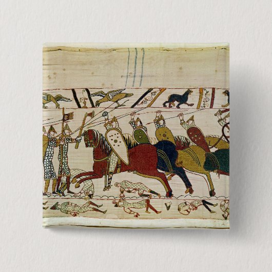 Herzog William Exhorts seine Truppen Button (Vorderseite)
