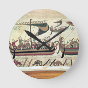 Herzog William und seine Flotte kreuzen den Kanal Runde Wanduhr