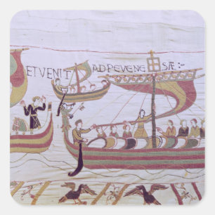 Herzog William und seine Flotte Quadratischer Aufkleber