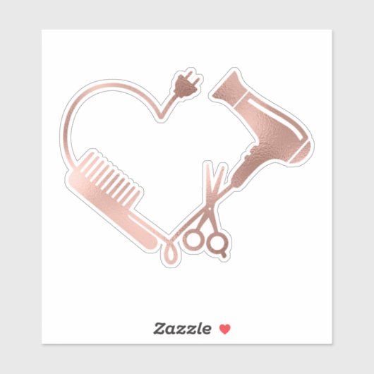 Herzöge Stylistische Schere Salon Friseur Aufkleber (Blatt)