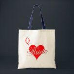 Herzogin Hochzeitstasche für Braut Tragetasche<br><div class="desc">Königin von Herzen Hochzeit Tote Tasche für Braut. Niedliche Spielkarte Anzug Herzdesign für Las Vegas Stil Hochzeit. Niedliche Idee auch für Gastgeschenke und Brautmädchen.</div>