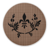 Herzogin Thistle Cabinet Knobs Keramikknauf (Vorderseite)