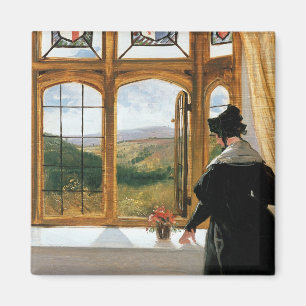 Herzogin von Abercorn schauend aus einem Fenster Magnet