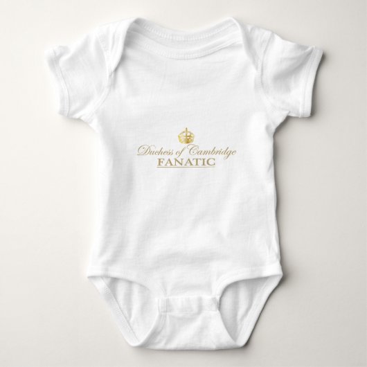 Herzogin von Cambridge Fanatic Baby Strampler (Vorderseite)