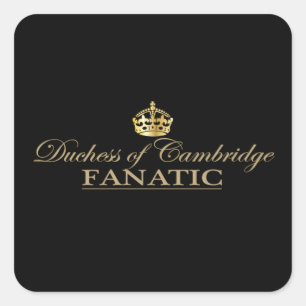 Herzogin von Cambridge Fanatic Quadratischer Aufkleber