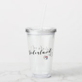 Herzogliche niederländische Flagge Acryltrinkbecher (Rückseite)