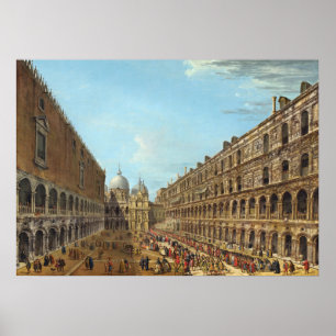 Herzogspalast Venedig, Antonio Joli Fine Art Poste Poster