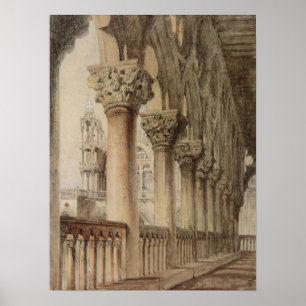 Herzogspalast (von John Ruskin) Poster