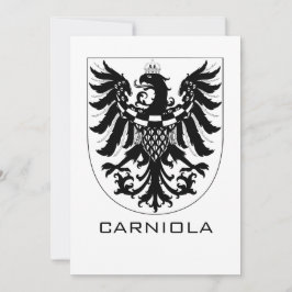 Herzogtum Krain Monochrome Heraldische Kunst Einladung