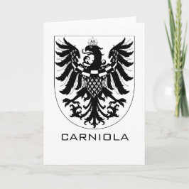 Herzogtum Krain Monochrome Heraldische Kunst Karte
