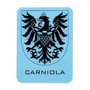 Herzogtum Krain Monochrome Heraldische Kunst Magnet