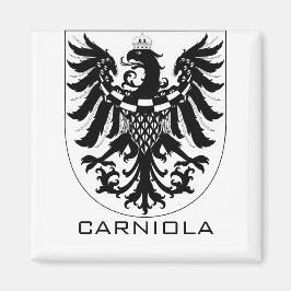 Herzogtum Krain Monochrome Heraldische Kunst Magnet