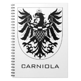Herzogtum Krain Monochrome Heraldische Kunst Notizblock