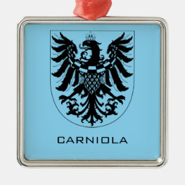 Herzogtum Krain Monochrome Heraldische Kunst Ornament Aus Metall