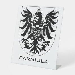 Herzogtum Krain Monochrome Heraldische Kunst Sockelschild
