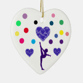 Herzornament "GYMNASTICS". Keramik Ornament (Rechts)