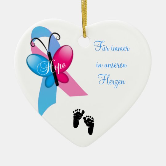 Herzornament Sternenkind Keramik Herz-Ornament